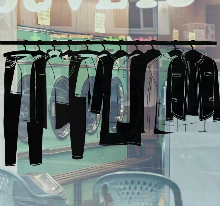 Schaufenster folie für modehängungen display - TenStickers