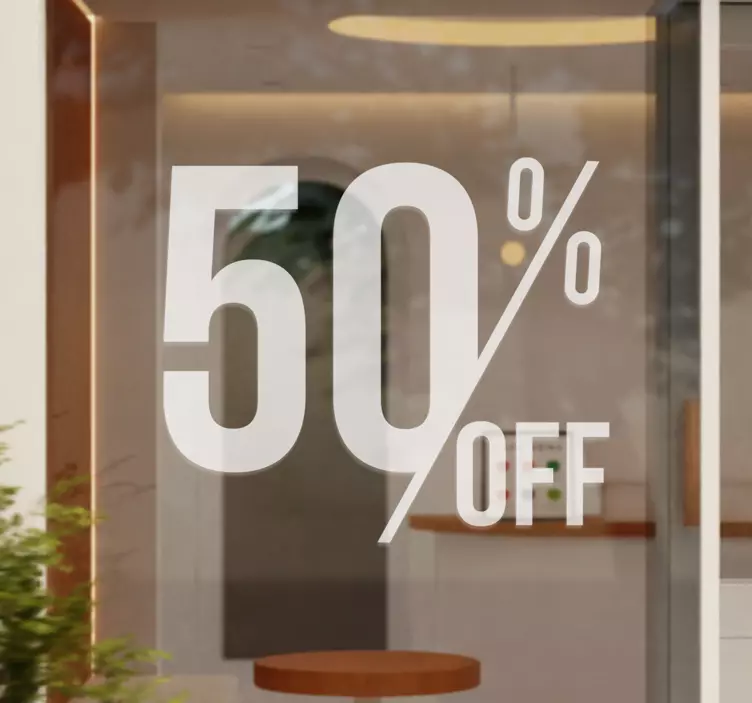 Schaufenster Folie rabatte - TenStickers