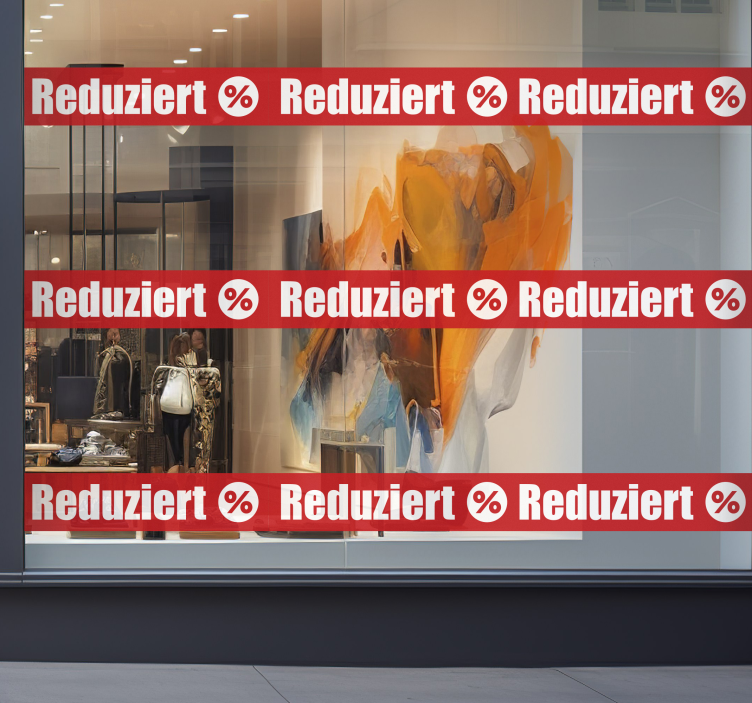 Schaufenster Folie reduziert - TenStickers