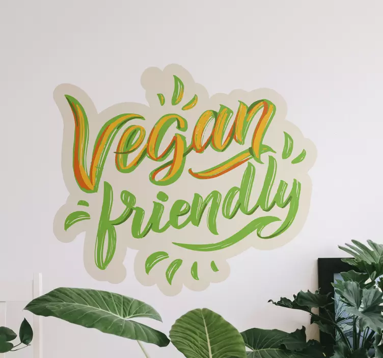 Schaufenster folie veganes statement - TenStickers