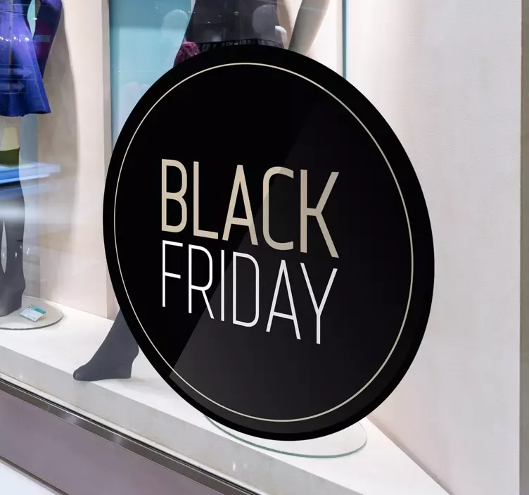 Schaufensteraufkleber Black Friday Sticker elegant - TenStickers