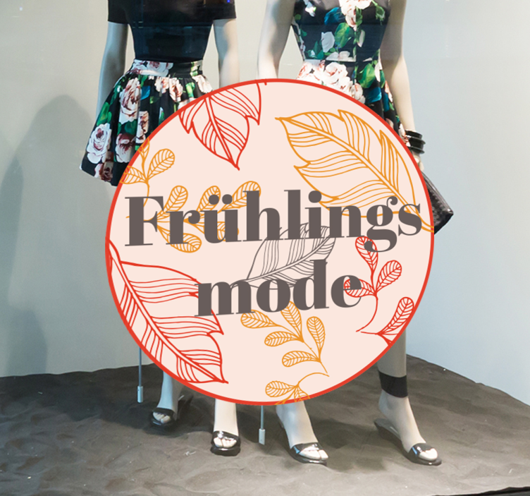 Schaufensteraufkleber Frühlingsmode - TenStickers