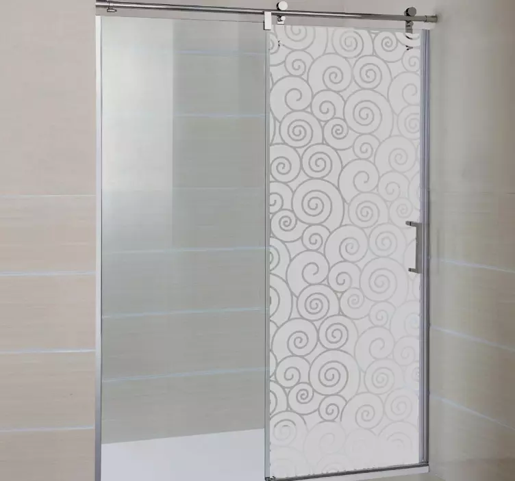 Schnecken Duschwand Aufkleber - TenStickers