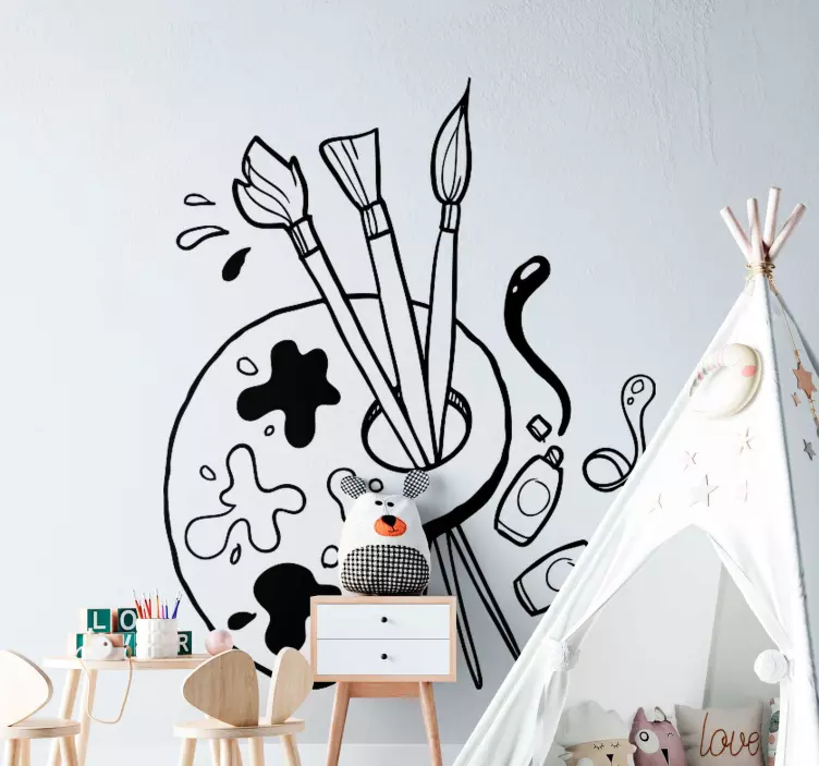 Wandtattoo Lernen Farbpalette - TenStickers