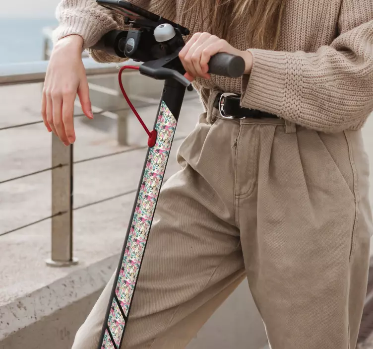 Scooter Aufkleber Splash bunt - TenStickers