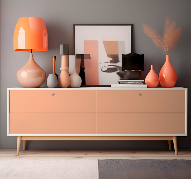 Möbelfolie einfarbig Peach Fuzz - TenStickers