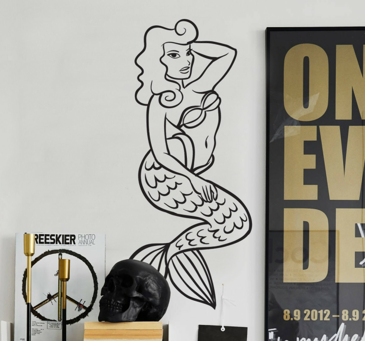 Sexy Meerjungfrau Aufkleber - TenStickers