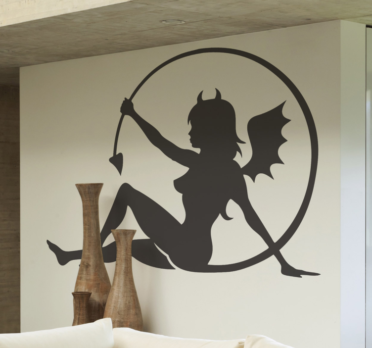 Wandtattoo Schlafzimmer Sexy Teufel - TenStickers