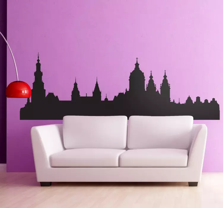 Skyline Amsterdam Wandtattoo - TenStickers