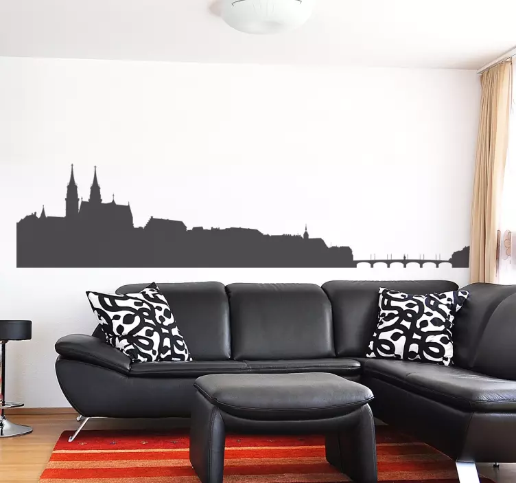 Skyline Basel Wandtattoo - TenStickers
