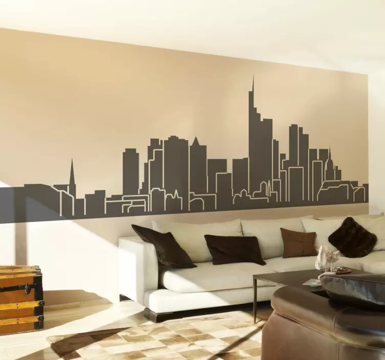Skyline Frankfurt Wandtattoo - TenStickers