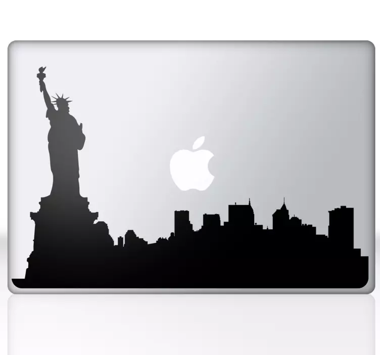 Skyline New York Laptop Aufkleber - TenStickers