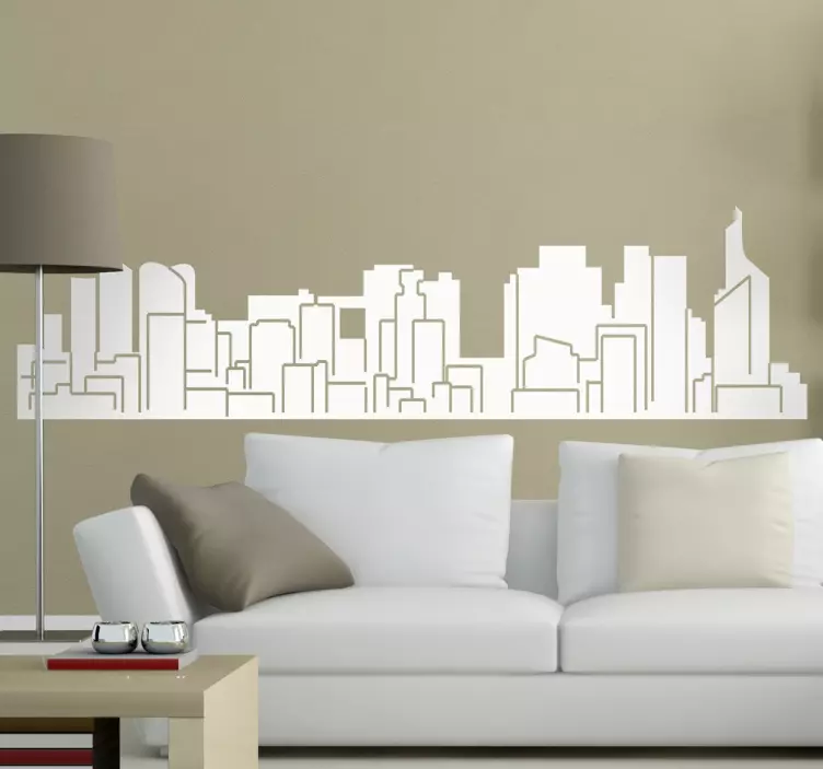 Skyline Paris Wandtattoo - TenStickers