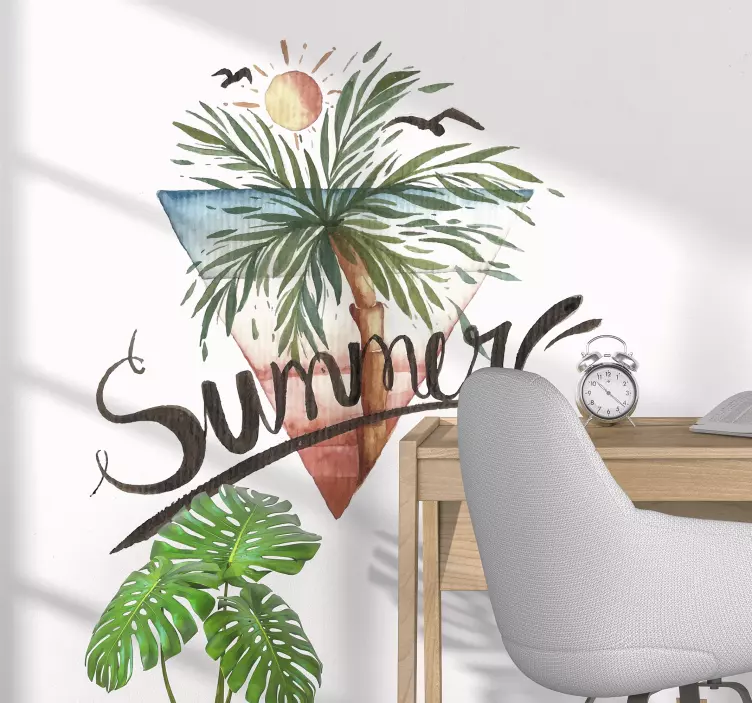 Sommer Palmen Wandtattoo Baum - TenStickers
