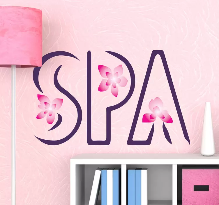 Spa Logo Aufkleber - TenStickers
