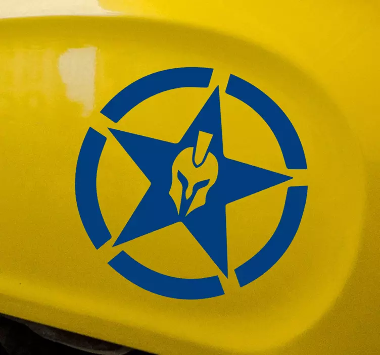 Motorrad Aufkleber spartanischer Stern - TenStickers