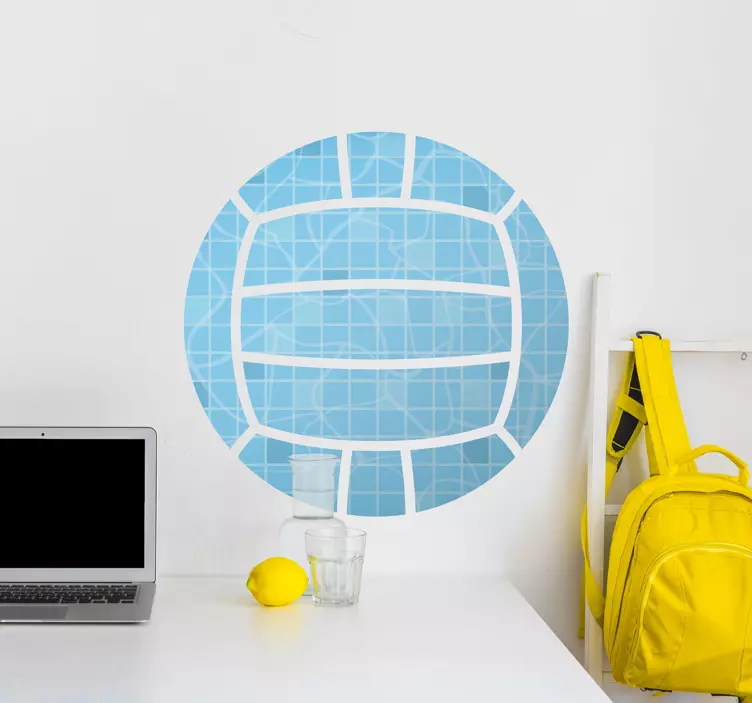 Wandtattoo Fitness wasserpolo Ball - TenStickers