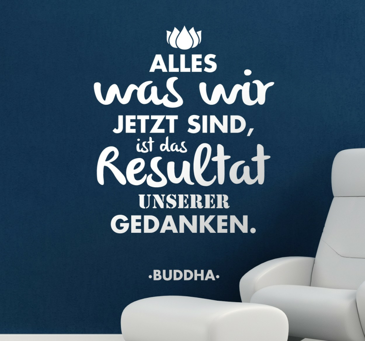 Wandtattoo Wohnzimmer modern Sprüche des Buddhas - TenStickers