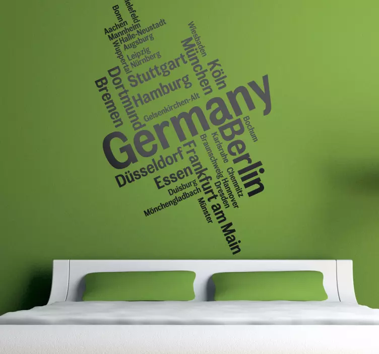 Städte Deutschland Aufkleber - TenStickers