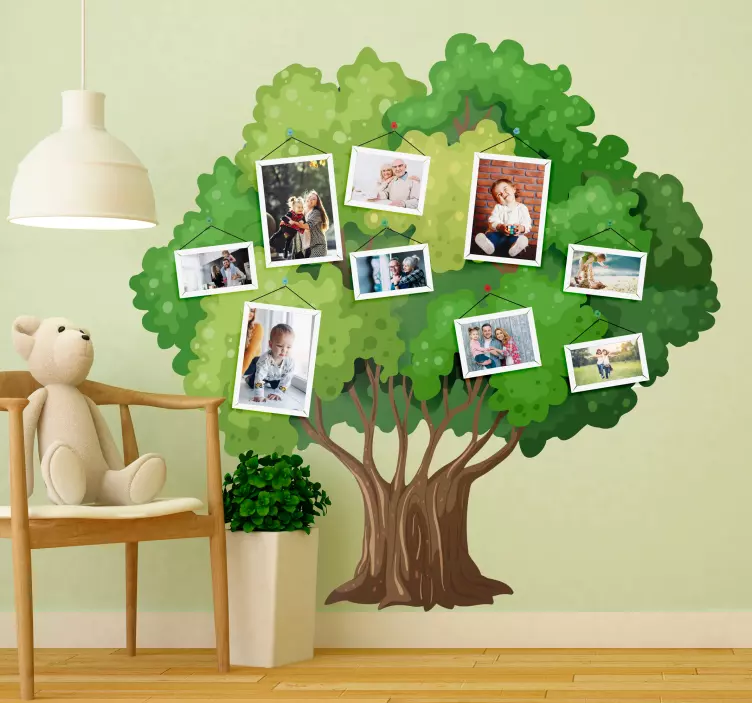 Stammbaum für Kinder Wandtattoo Baum - TenStickers