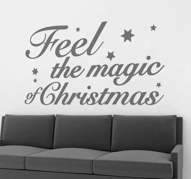 Sticker feel the magic of christmas - TenStickers