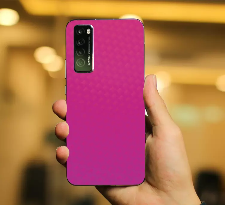 Huawei Aufkleber Rosa kohlenstoff - TenStickers