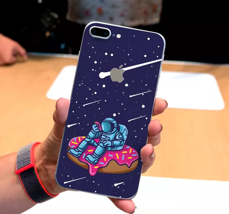 Sticker IPhone astronauten-donut-traum - TenStickers