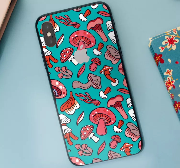 Sticker IPhone pilze fantasie - TenStickers