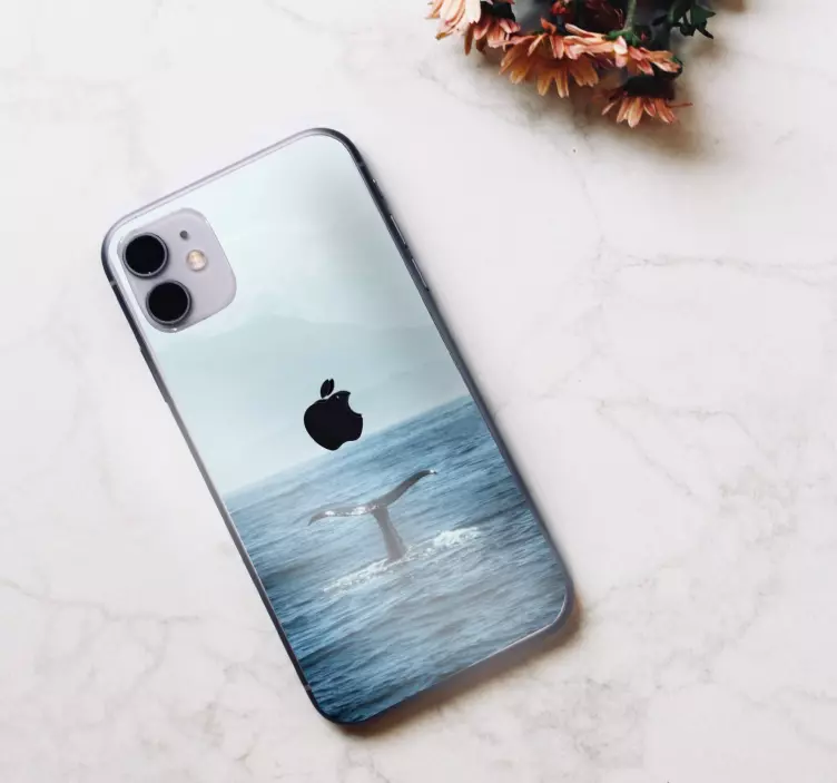 Sticker IPhone walschwanzspritzer - TenStickers