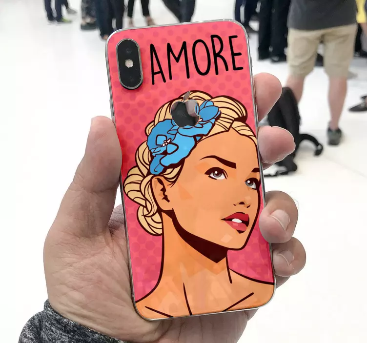 Sticker iphone weibliche ausdrucksform liebe - TenStickers