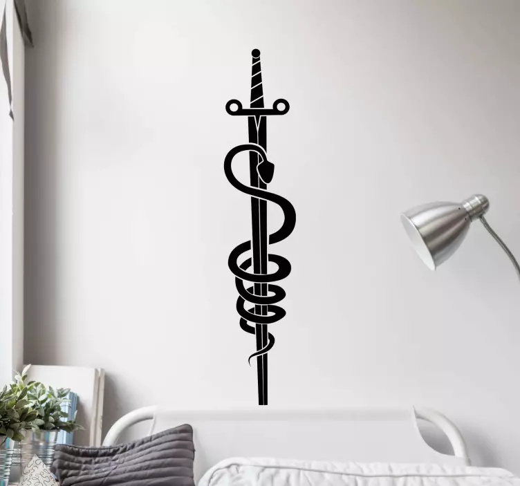 Sticker mode caduceus medizinisches symbol - TenStickers