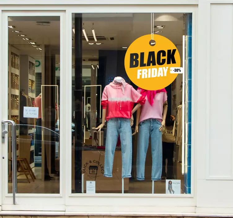 Personalisierbarer Black Friday Sticker - TenStickers