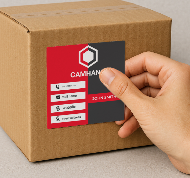 Personalisierter Aufkleber visitenkarte - TenStickers