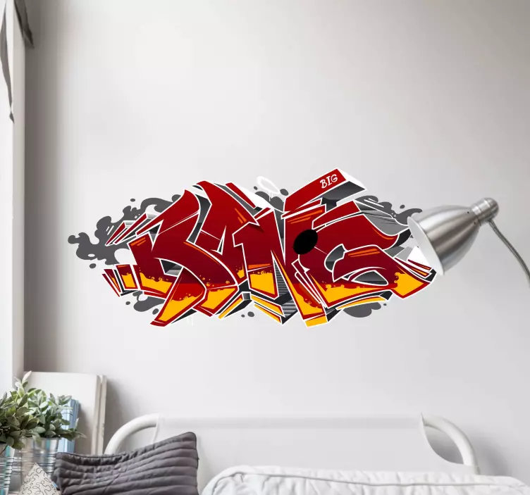 Aufkleber Set Tapete 3D graffiti - TenStickers