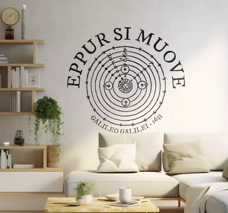 Wandtattoo Wissenschaft "Epur si muove" - TenStickers