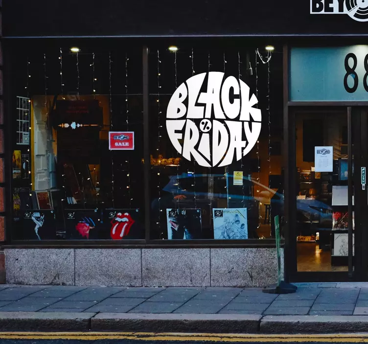 Black Friday Aufkleber Kreisförmig - TenStickers