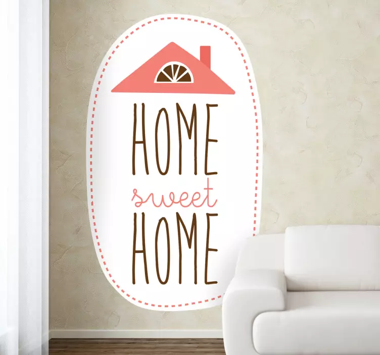 Wandtattoo Wohnzimmer modern Sweet Home - TenStickers