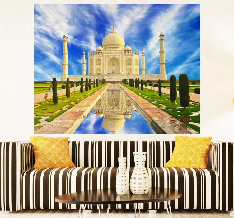 Taj Mahal Indien Aufkleber - TenStickers