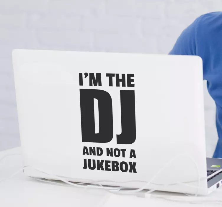 Laptop Aufkleber DJ - TenStickers