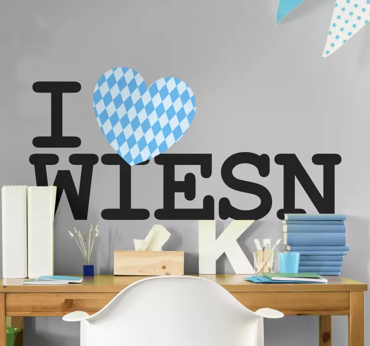 Text Aufkleber Oktoberfest Wiesn Sticker - TenStickers