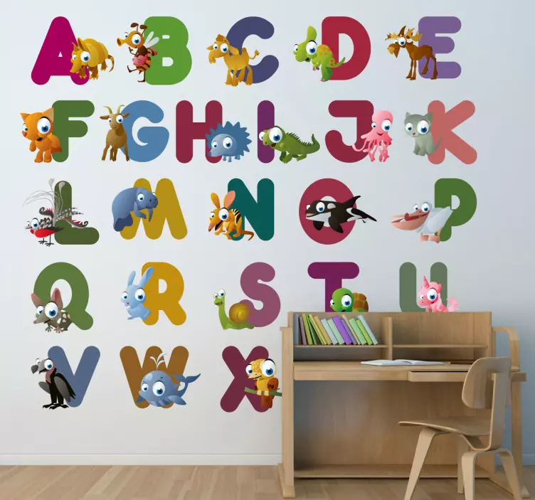 Tier Alphabet Aufkleber - TenStickers