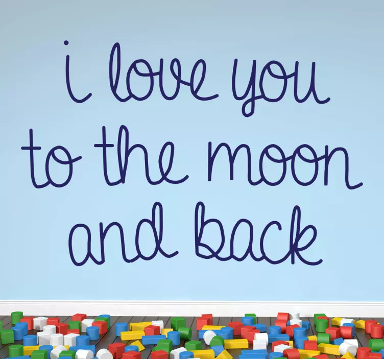 To the moon and back Aufkleber - TenStickers