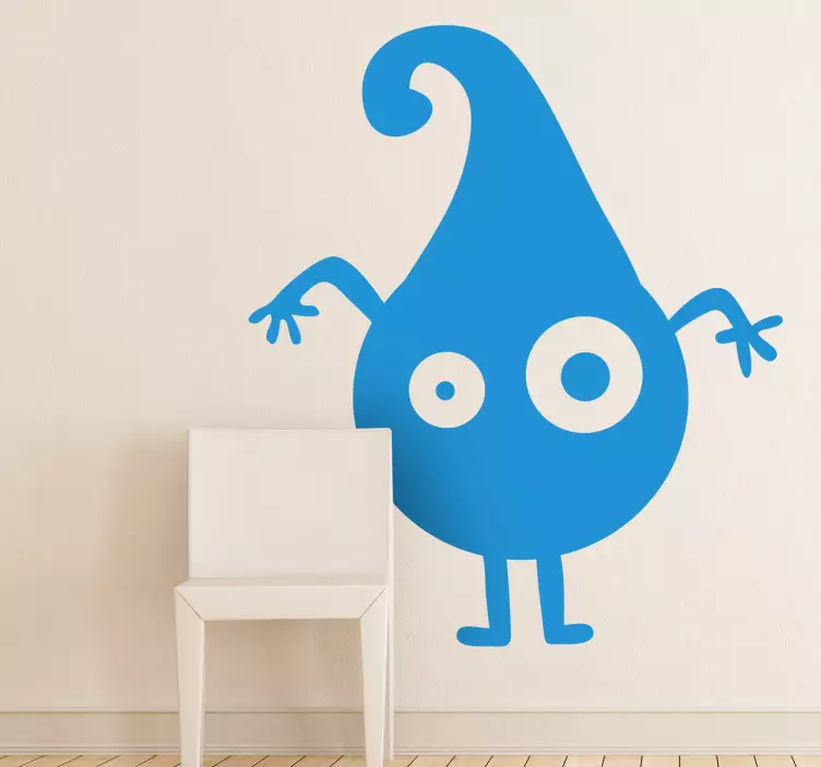 Tropfen Monster Aufkleber - TenStickers