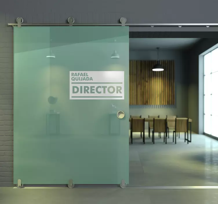 Türaufkleber transluzente Folie - TenStickers