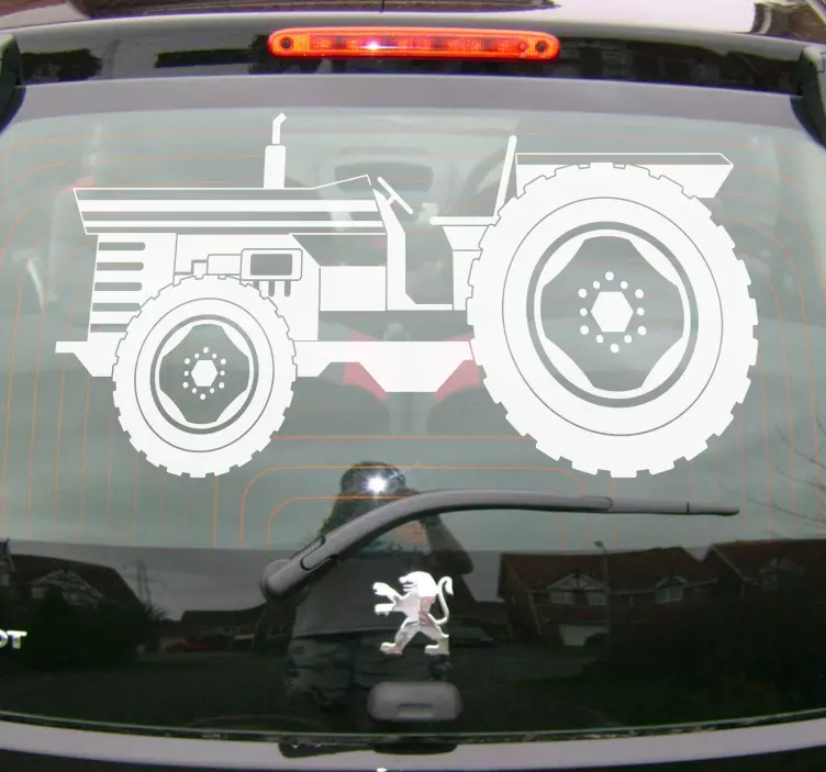 Tuning Aufkleber traktor-silhouette - TenStickers