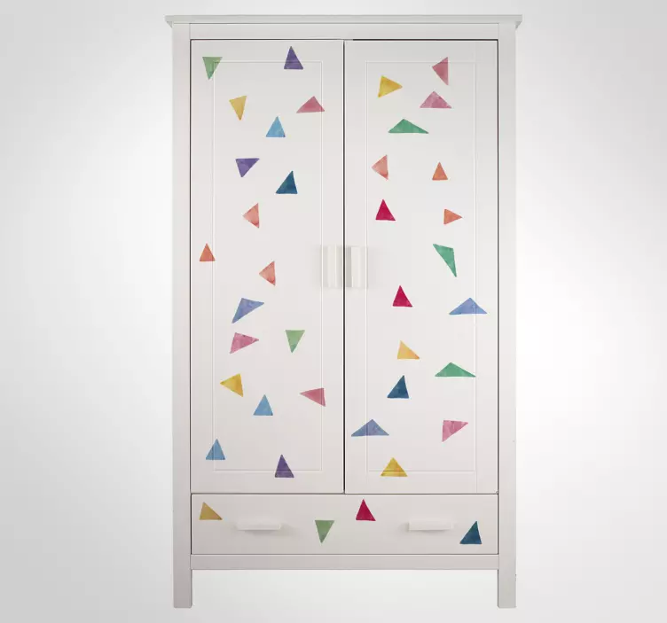 Türaufkleber Dreiecke Geometrisch - TenStickers