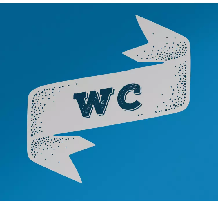 Türaufkleber Band wc old school - TenStickers