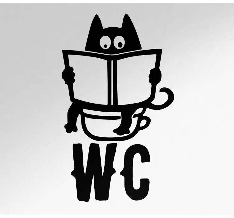 Türaufkleber Lustige wc-illustration - TenStickers