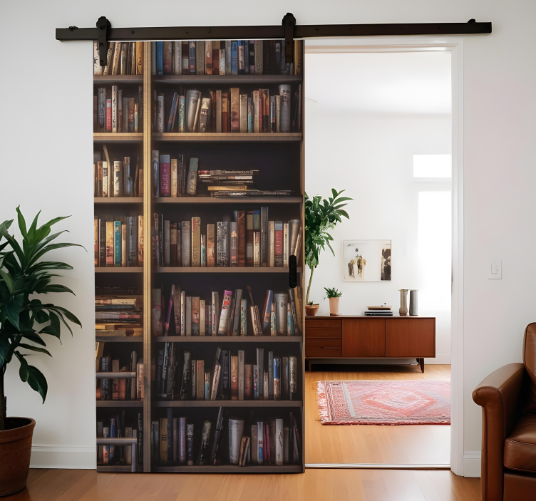 Türaufkleber Bücherregale - TenStickers