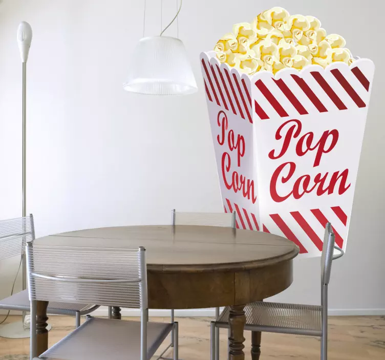 Tüte Popcorn Wandtattoo Küche - TenStickers